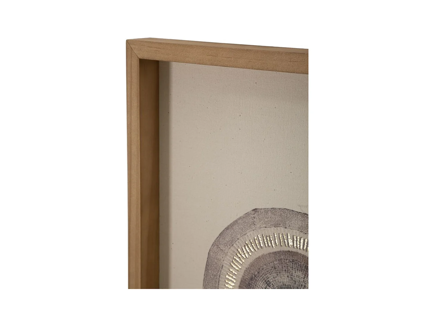 Wydruk na Płótnie Kręgi 31, Brązowy, 45x3,2x60 cm, Epikasa