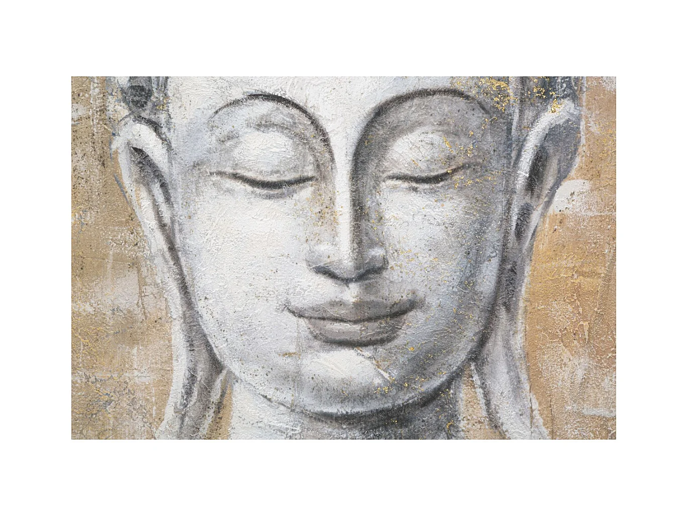 Stampa su Tela Buddah 2, Multicolore, 80x3x120 cm, Epikasa