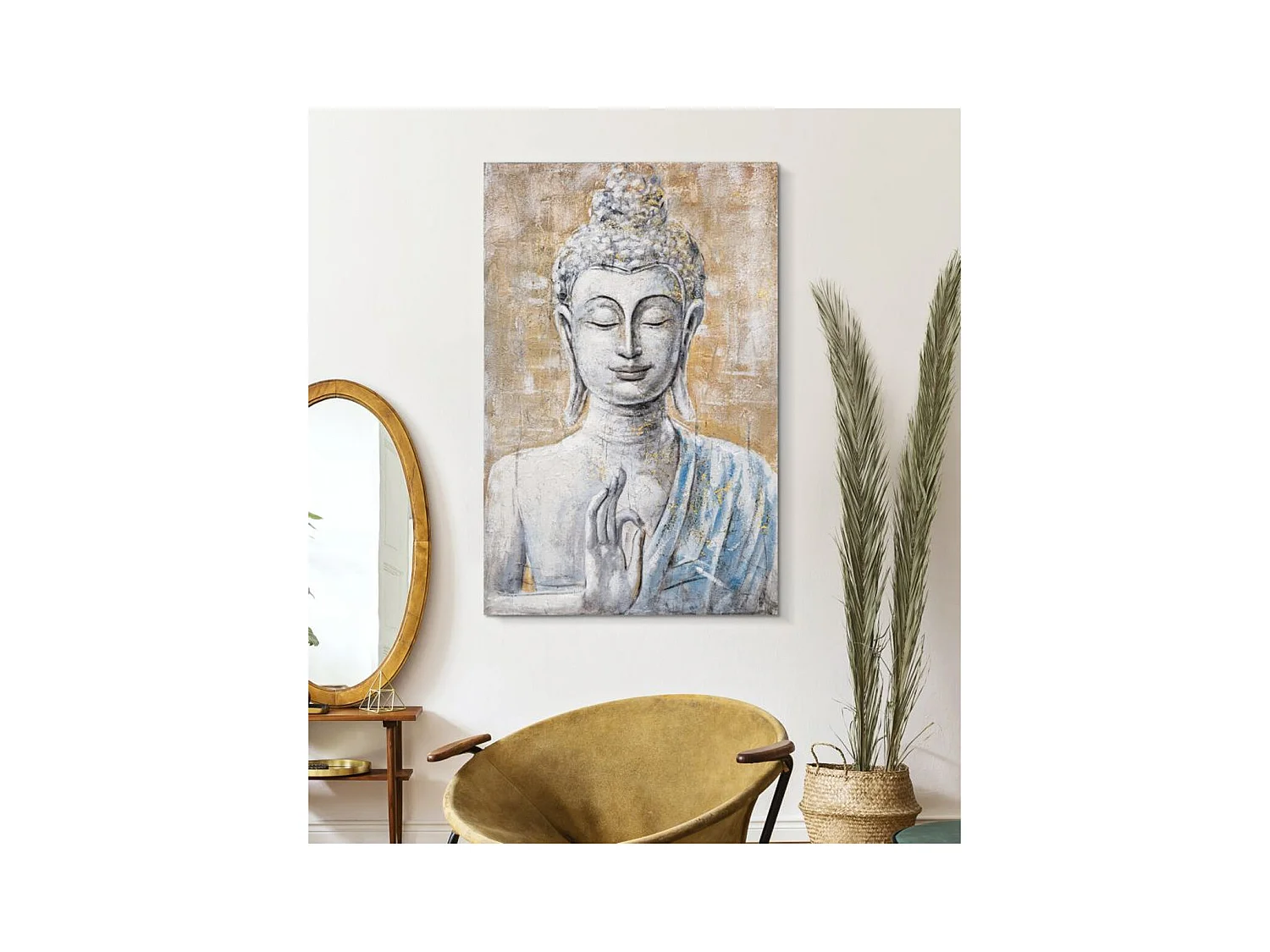 Stampa su Tela Buddah 2, Multicolore, 80x3x120 cm, Epikasa