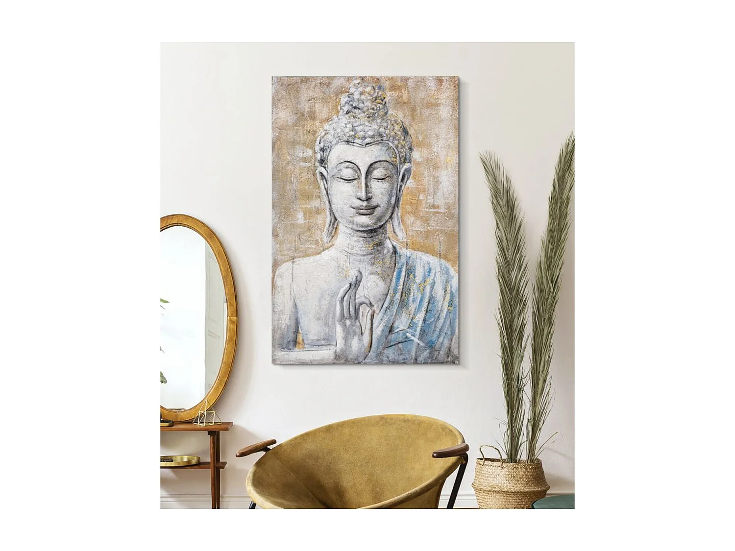 Wydruk na Płótnie Budda 2, Wielokolorowy, 80x3x120 cm, Epikasa