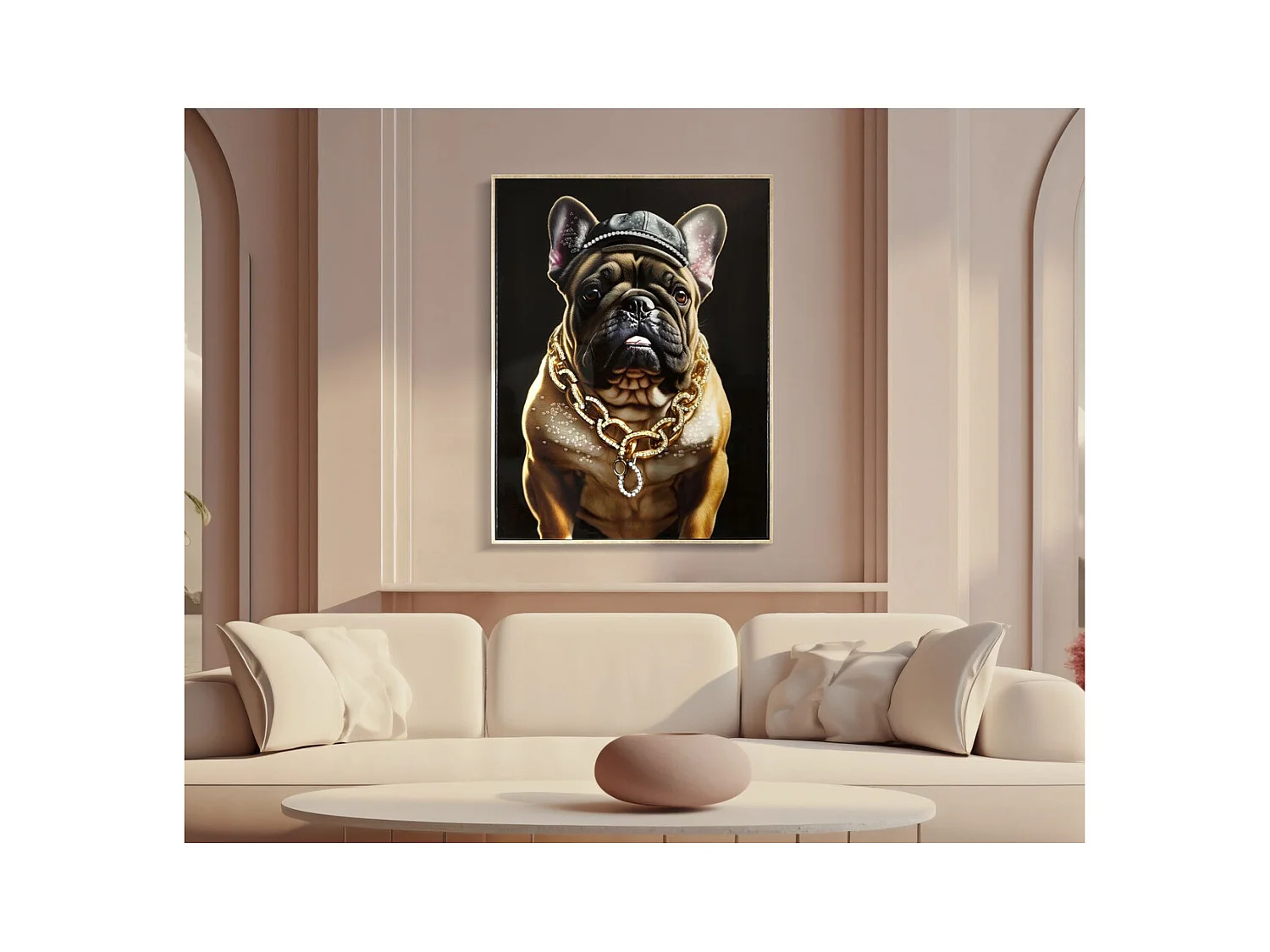 Impression sur Toile Chien 10, Multicouleur, 62x4x82 cm, Epikasa