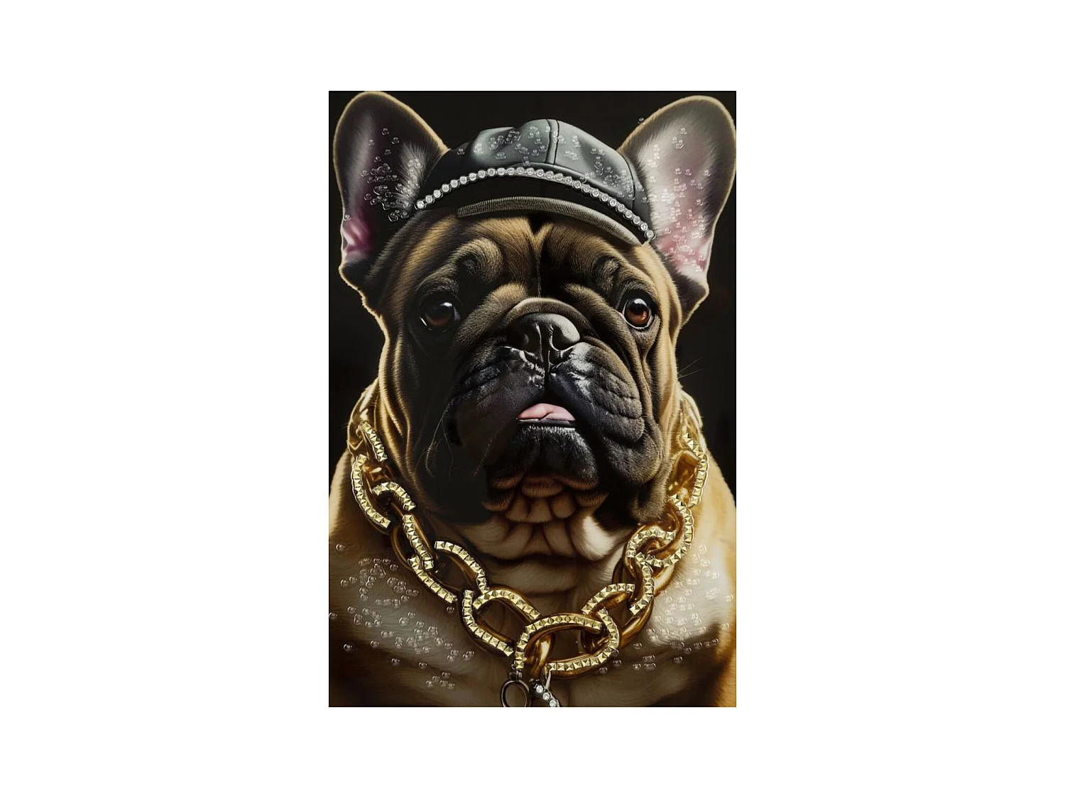 Afdrukken op Canvas Hond 10, Veelkleurig, 62x4x82 cm, Epikasa