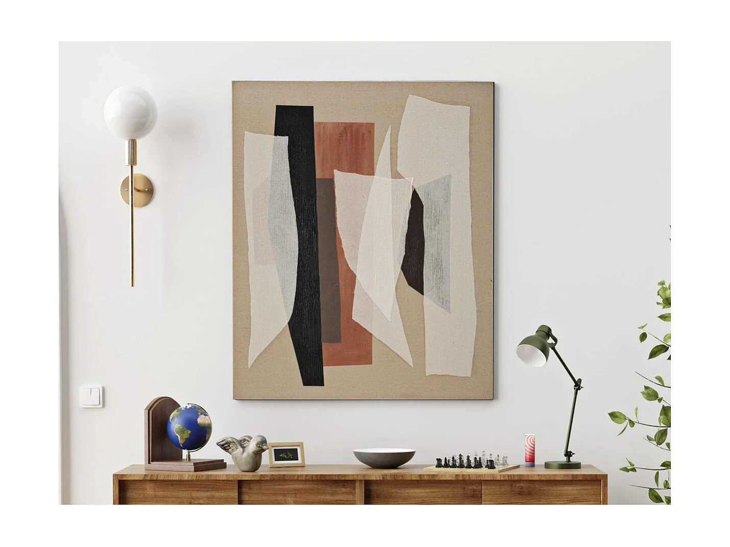 Wydruk na Płótnie Geometryczny 20, Wielokolorowy, 80x2,8x100 cm, Seven Design