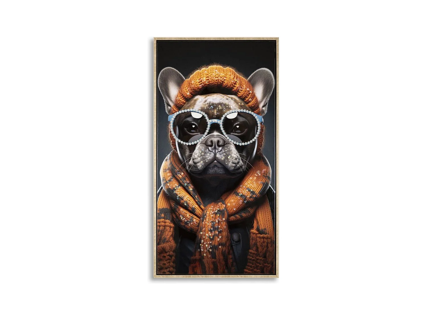 Stampa su Tela Cane 11, Multicolore, 42,5x2,8x82,5 cm, Epikasa