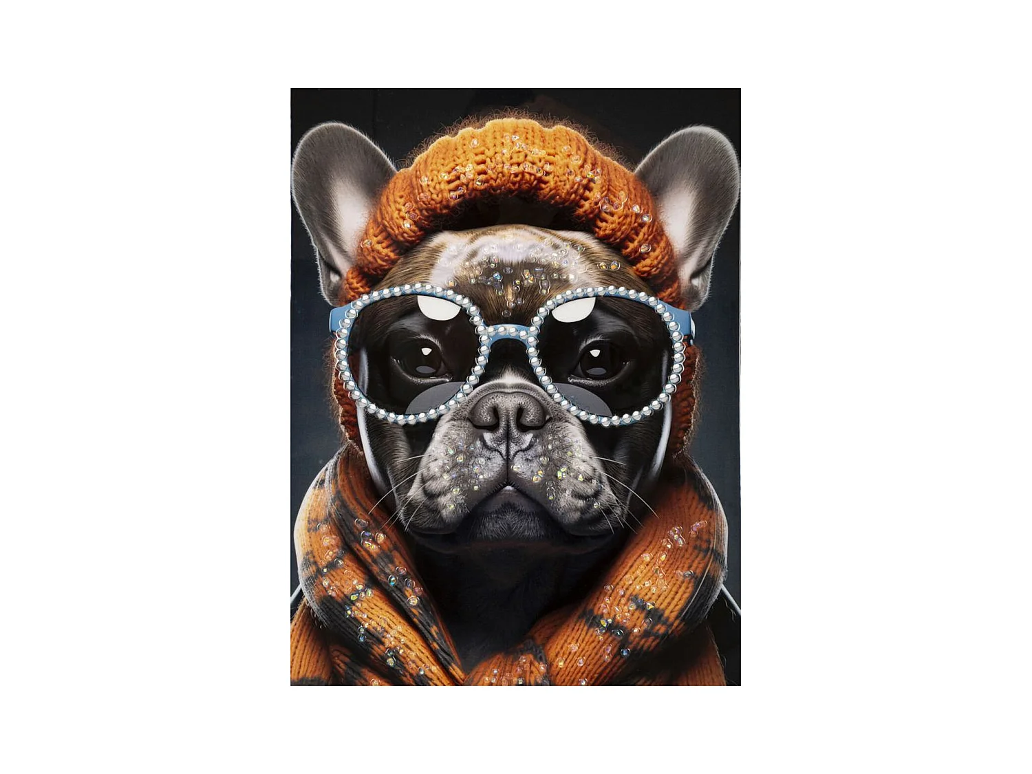 Afdrukken op Canvas Hond 11, Veelkleurig, 42,5x2,8x82,5 cm, Epikasa