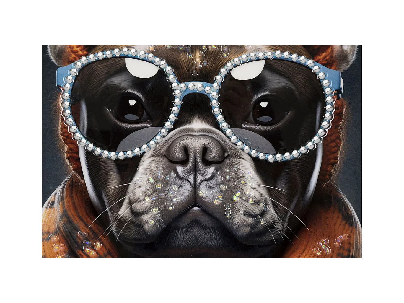 Afdrukken op Canvas Hond 11, Veelkleurig, 42,5x2,8x82,5 cm, Epikasa