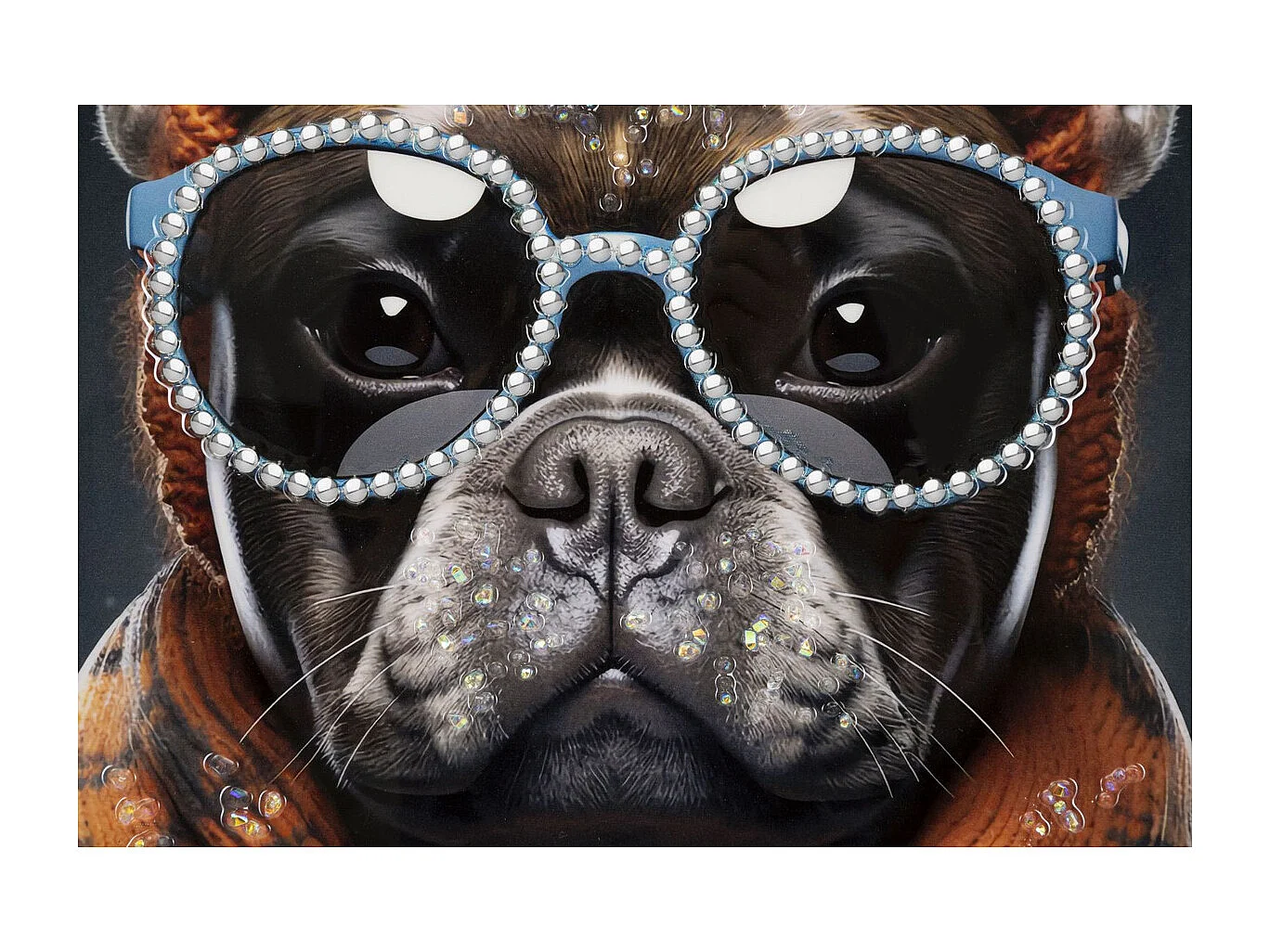 Impression sur Toile Chien 11, Multicouleur, 42,5x2,8x82,5 cm, Seven Design