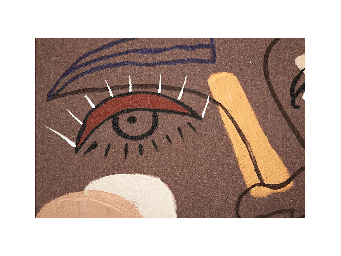 Wydruk na Płótnie Twarz 16, Brązowy, 80x2,8x100 cm, Epikasa