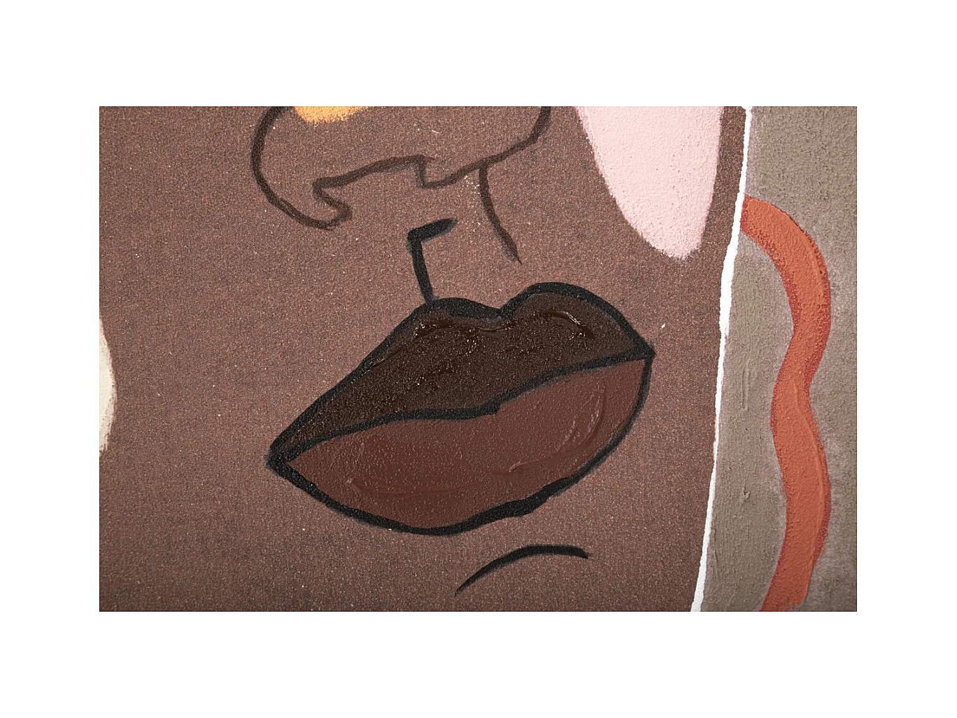 Wydruk na Płótnie Twarz 16, Brązowy, 80x2,8x100 cm, Epikasa