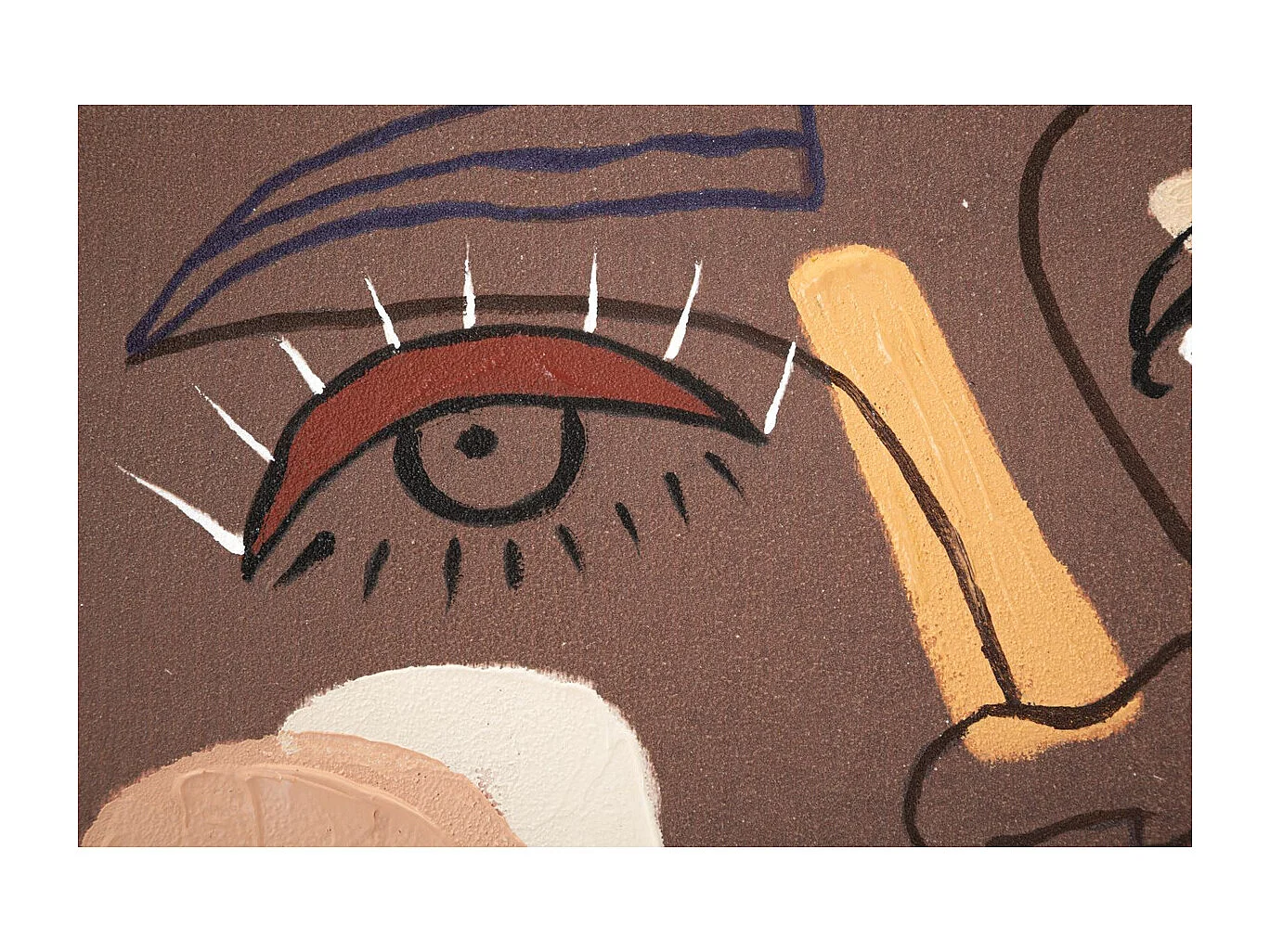 Wydruk na Płótnie Twarz 16, Brązowy, 80x2,8x100 cm, Seven Design