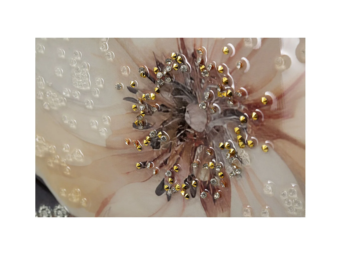 Afdrukken op Canvas Vrouw met bloem, Veelkleurig, 62x4x92 cm, Epikasa