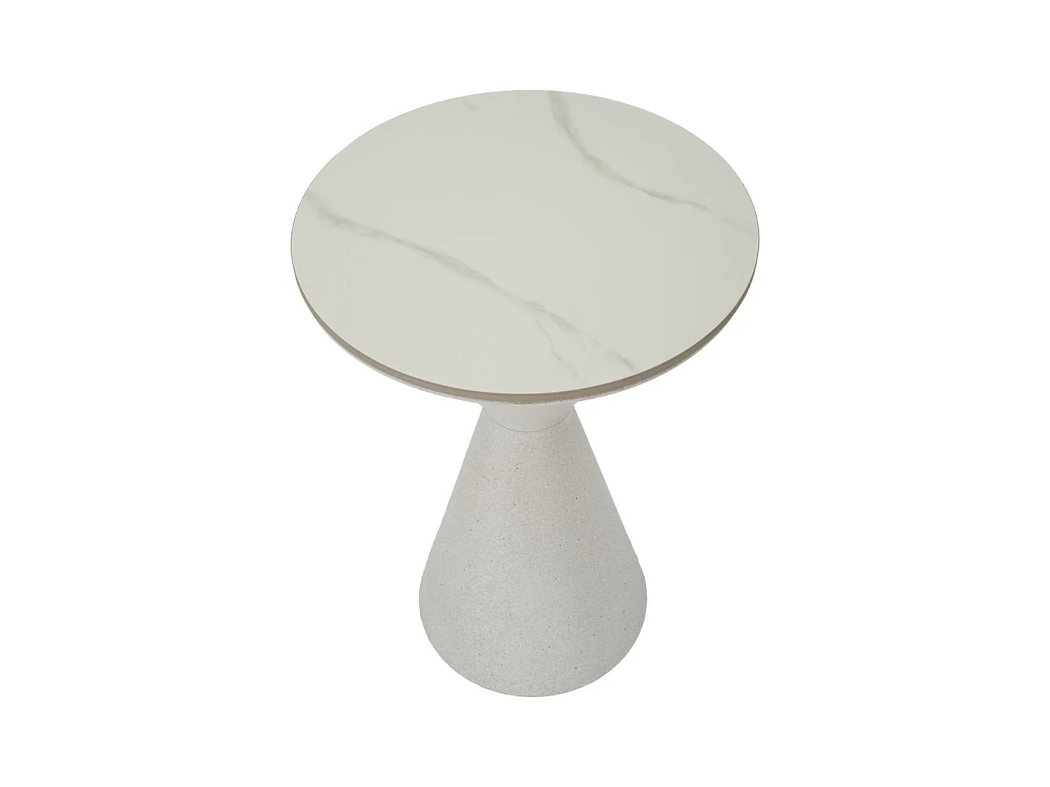Table d'Appoint MF527, Blanc, 44x44x63 cm, Epikasa