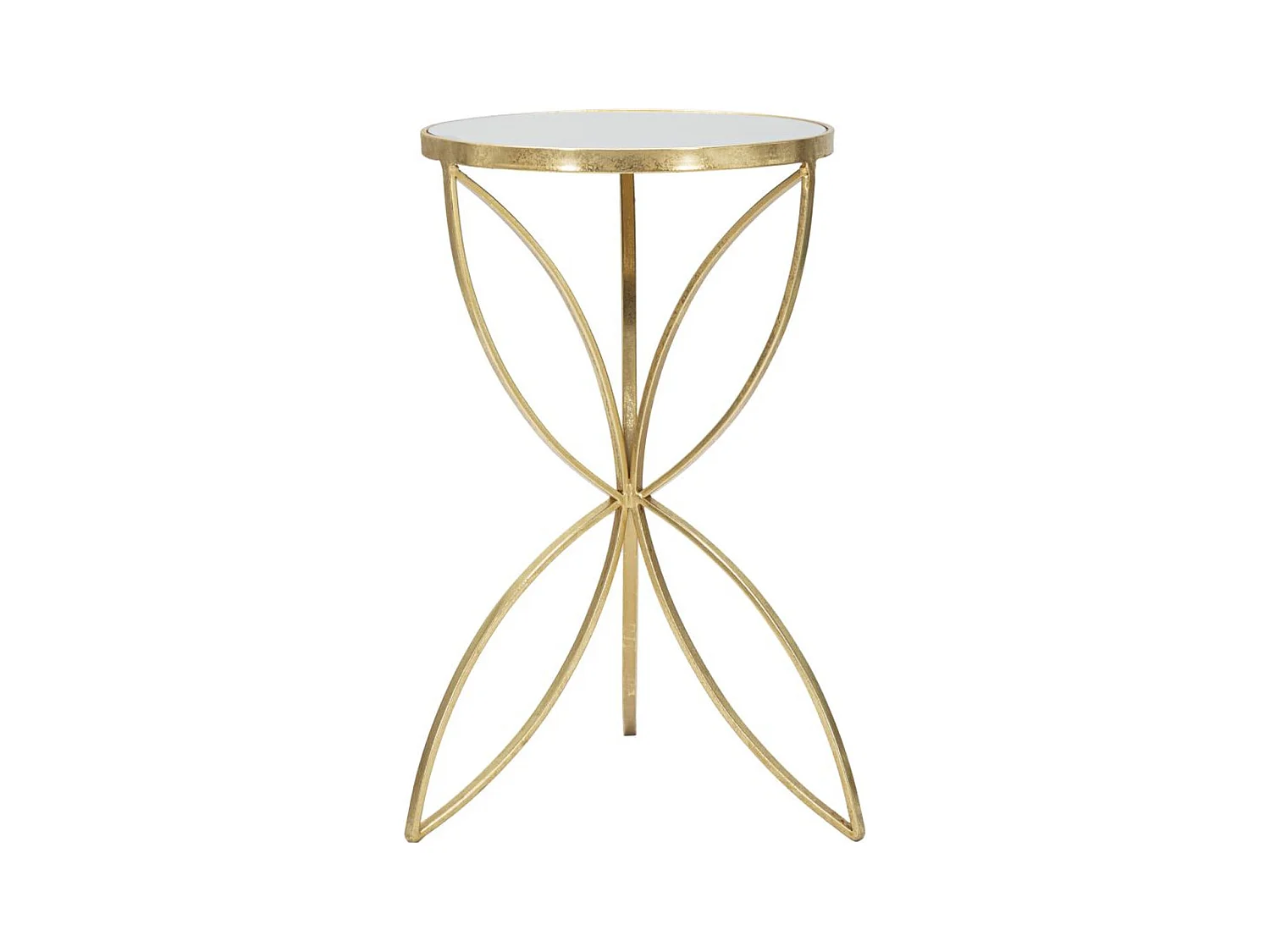 Table d'Appoint MF569, Or, 35x35x60 cm, Epikasa