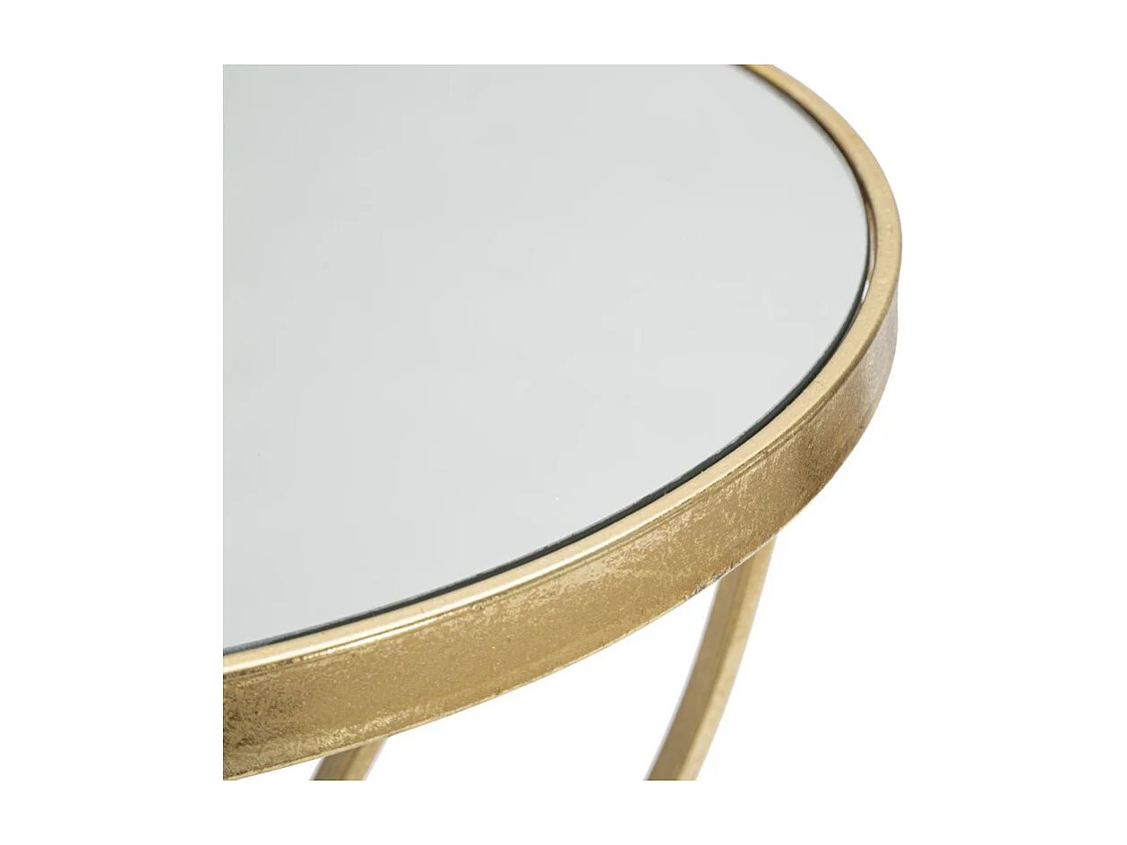 Stolik Kawowy MF569, Złoto, 35x35x60 cm, Seven Design