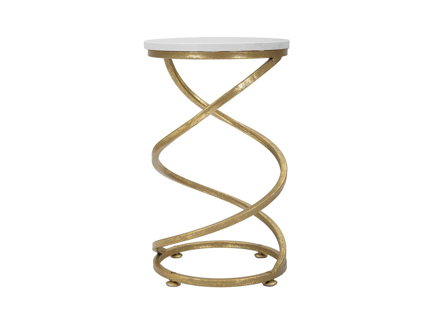 Table d'Appoint MF533, Or, 27,5x27,5x47,5 cm, Epikasa