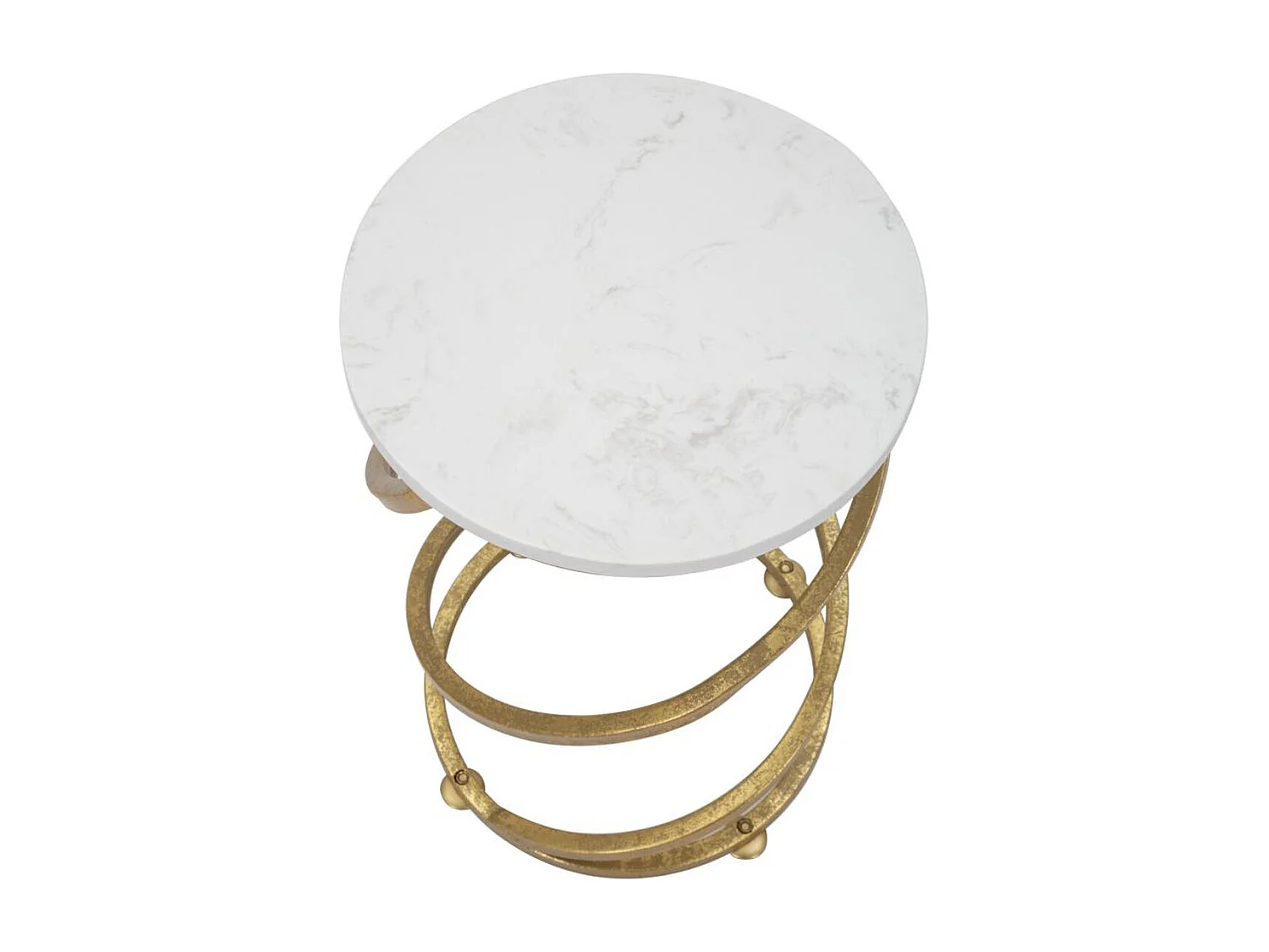 Table d'Appoint MF533, Or, 27,5x27,5x47,5 cm, Seven Design