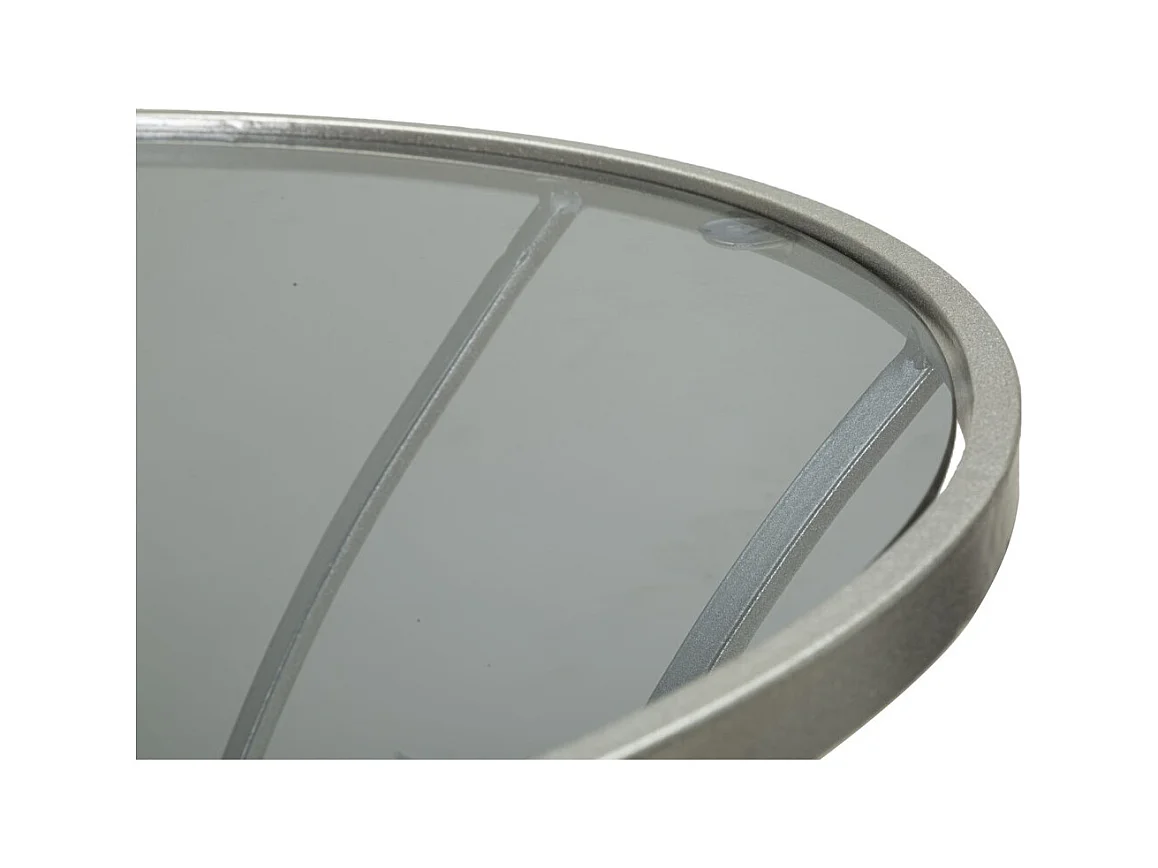 Tavolino MF564, Argento, 56x56x68 cm, Epikasa