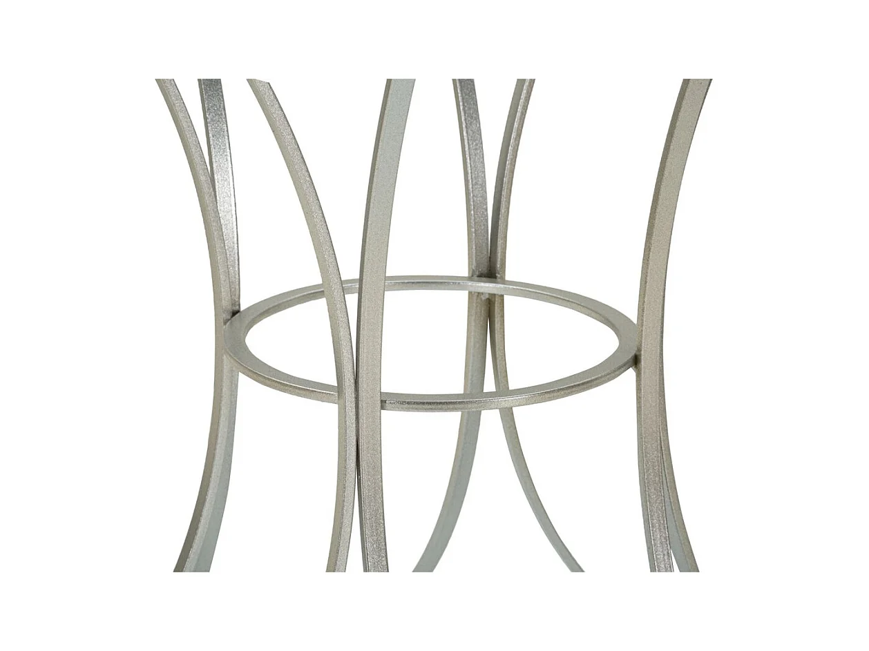 Tavolino MF564, Argento, 56x56x68 cm, Epikasa