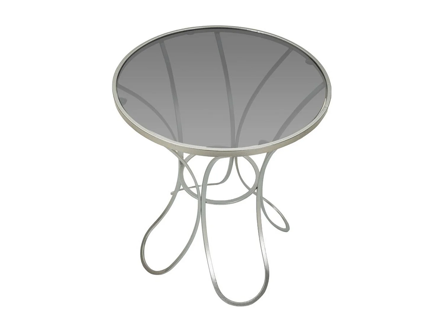 Stolik Kawowy MF564, Srebrny, 56x56x68 cm, Epikasa