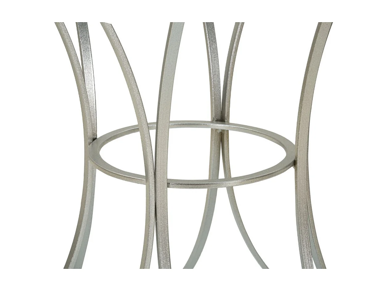 Stolik Kawowy MF564, Srebrny, 56x56x68 cm, Epikasa