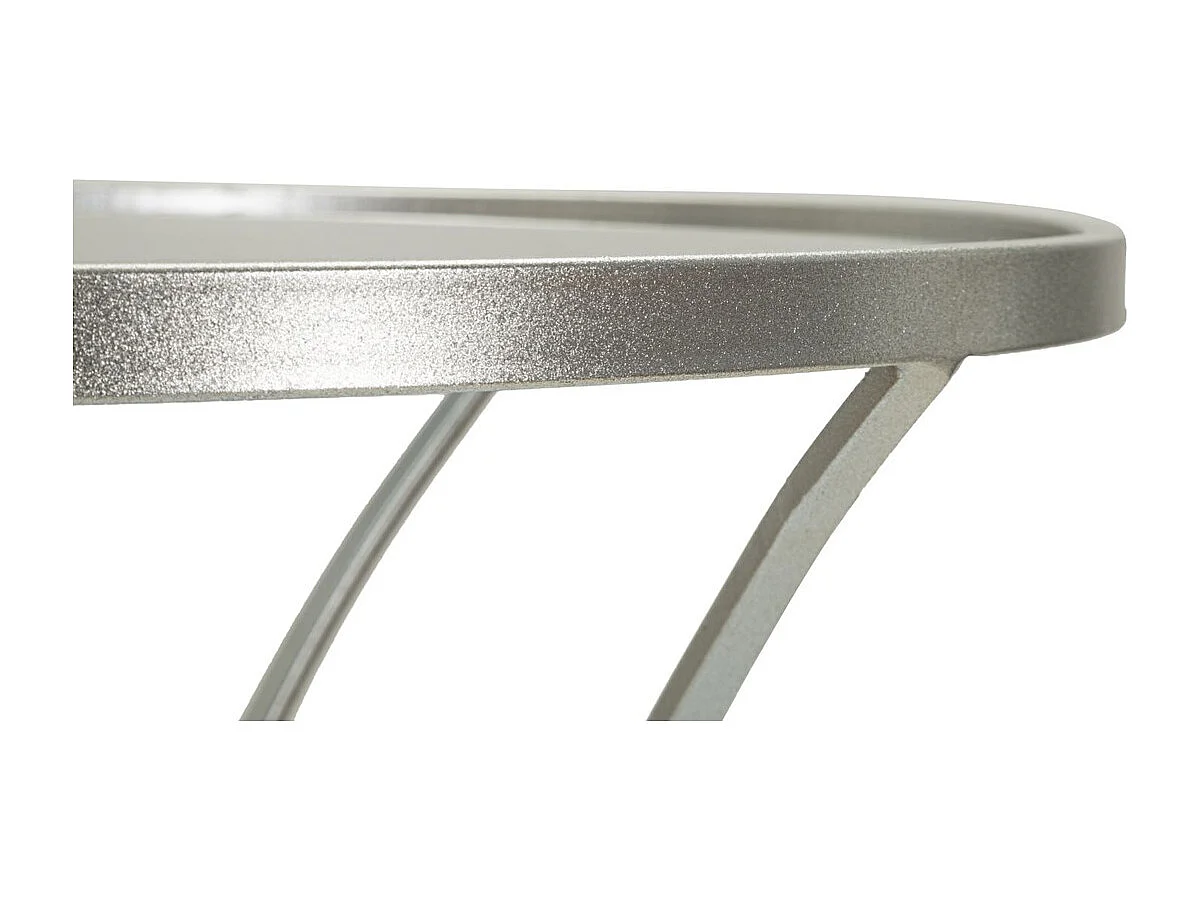 Stolik Kawowy MF564, Srebrny, 56x56x68 cm, Epikasa