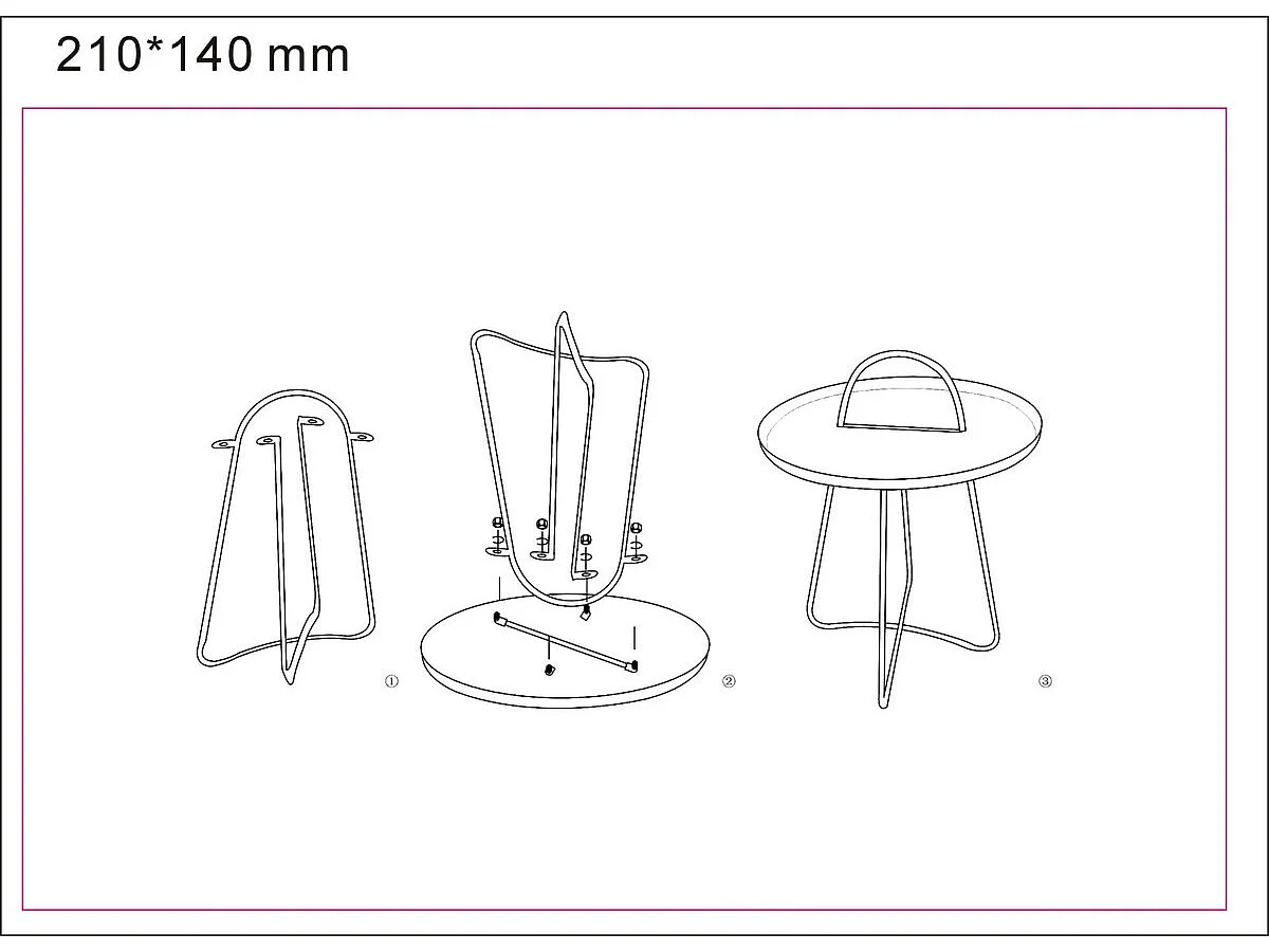 Tavolino MF525, Verde, 45x45x59 cm, Epikasa