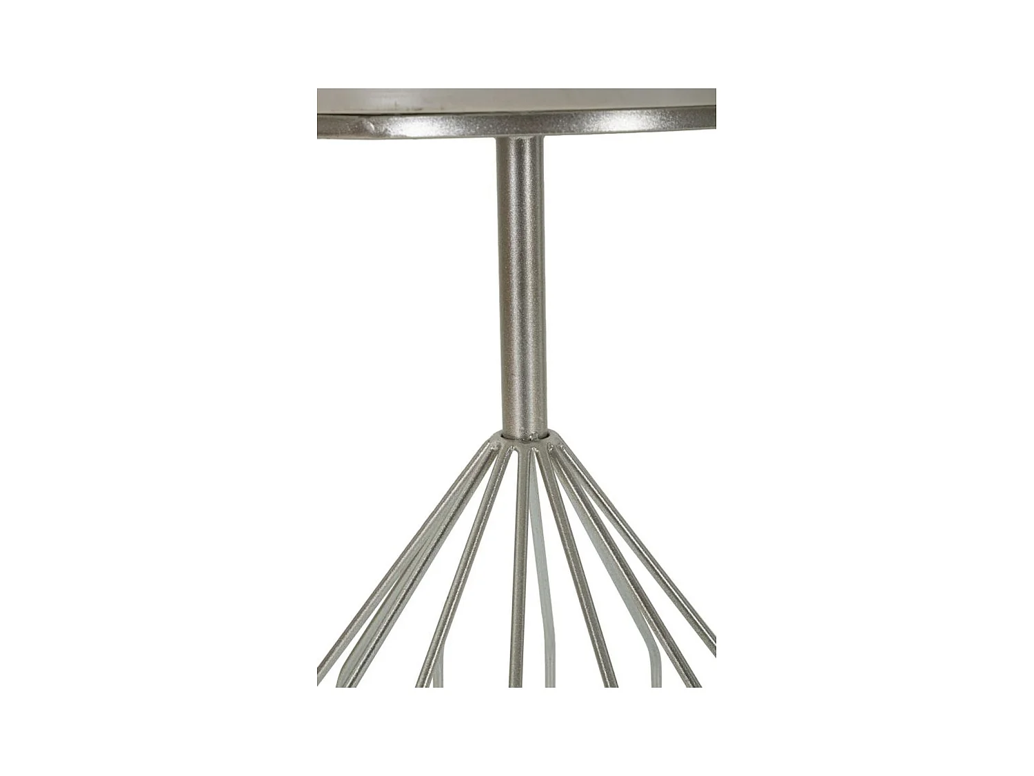 Tavolino MF532, Argento, 37,5x37,5x58 cm, Epikasa