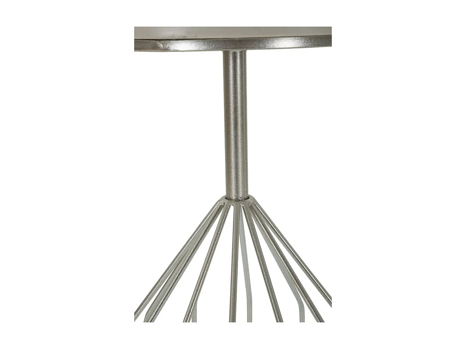 Stolik Kawowy MF532, Srebrny, 37,5x37,5x58 cm, Seven Design