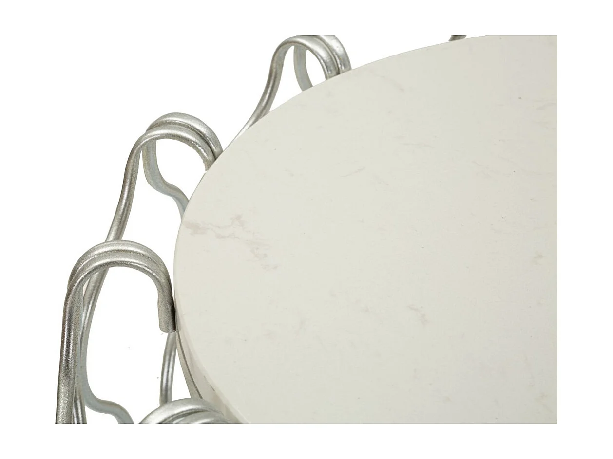 Stolik Kawowy MF530, Srebrny, 47,5x47,5x61,5 cm, Seven Design