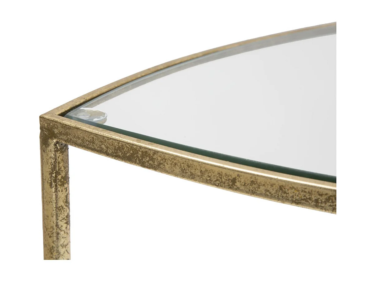 Stolik Kawowy MF563, Złoto, 45x45x50 cm, Seven Design