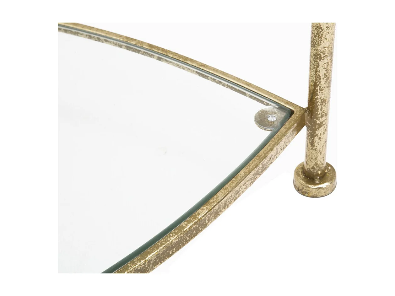 Stolik Kawowy MF563, Złoto, 45x45x50 cm, Seven Design