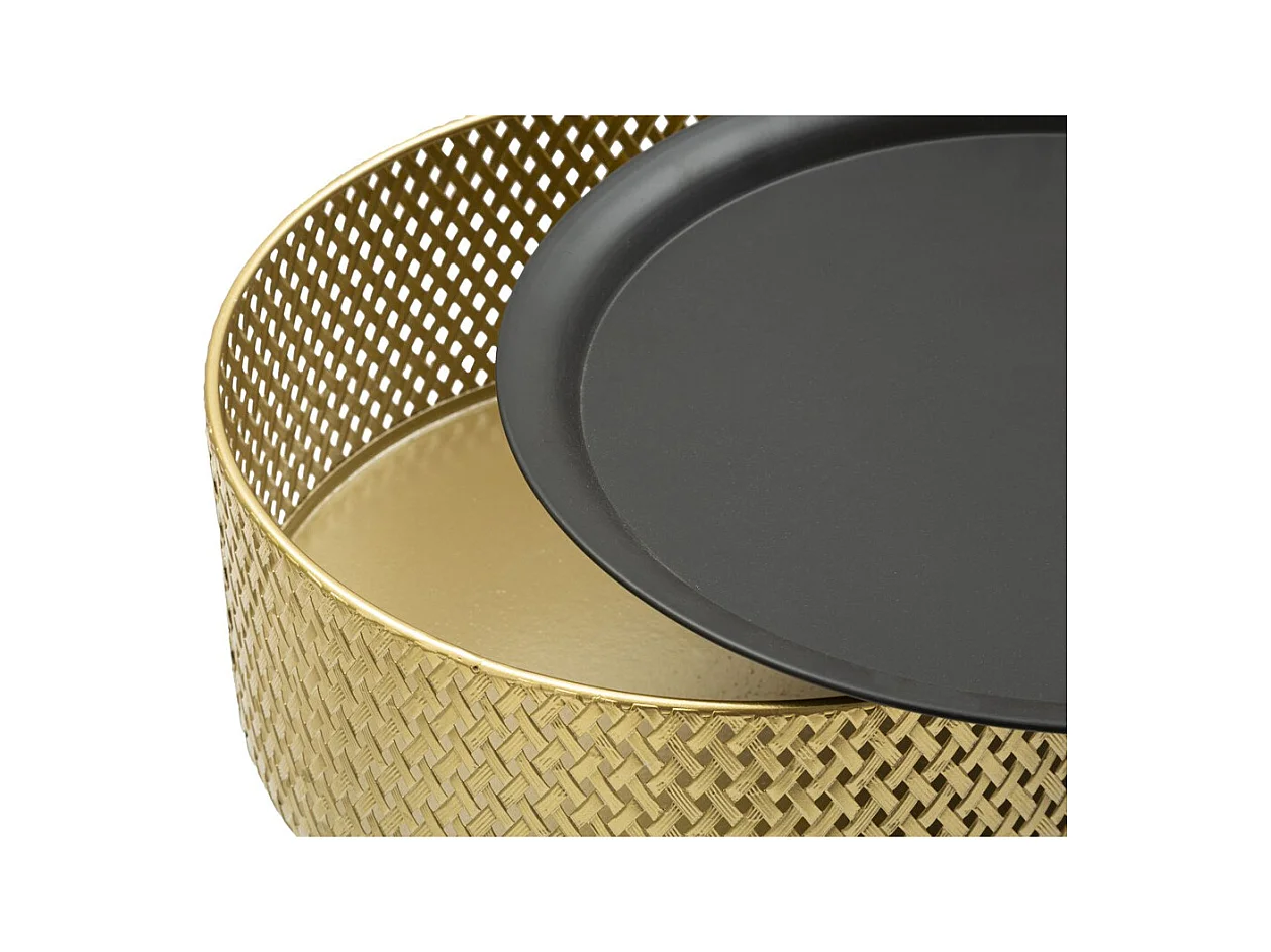 Stolik Kawowy MF524, Złoto, 40x40x65 cm, Epikasa