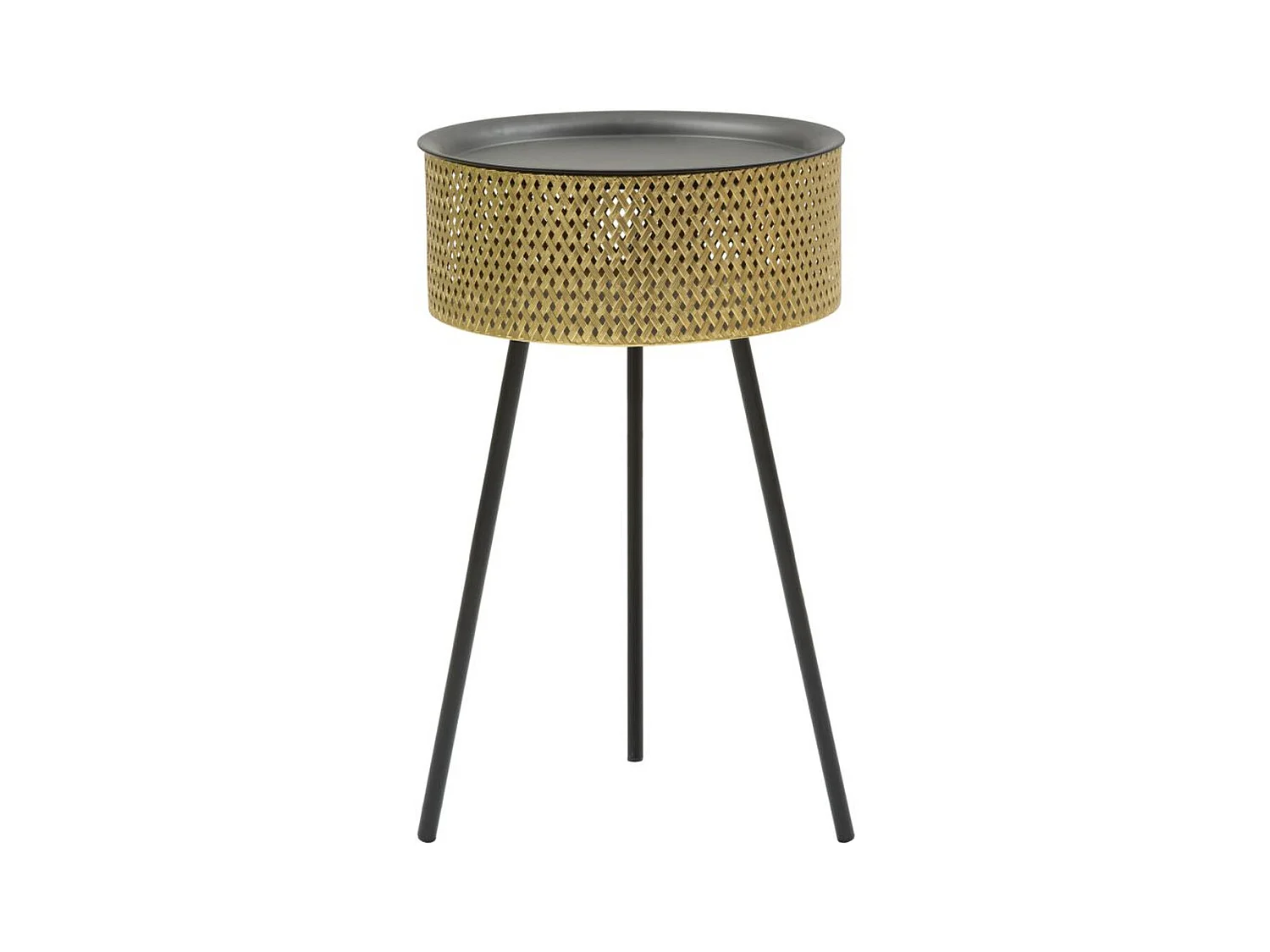 Table d'Appoint MF524, Or, 40x40x65 cm, Epikasa