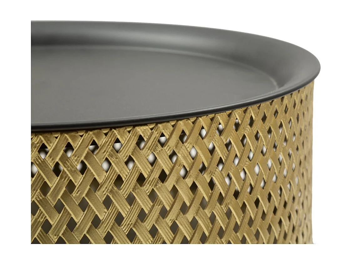 Stolik Kawowy MF524, Złoto, 40x40x65 cm, Seven Design