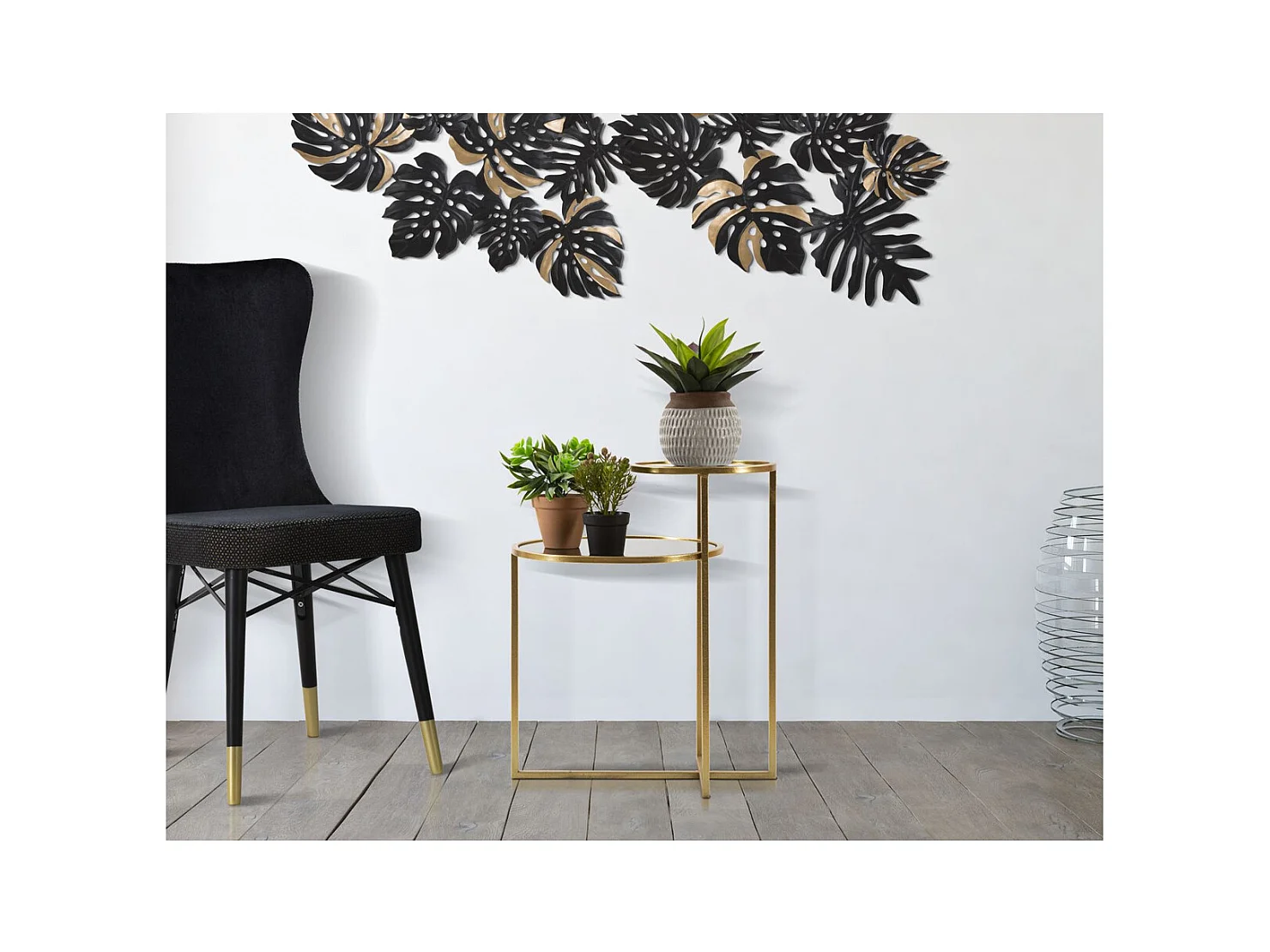 Stolik Kawowy MF570, Złoto, 50x40x60,5 cm, Epikasa