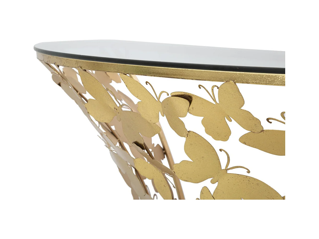 Tavolino MF554, Oro, 120x40,5x37,2 cm, Epikasa