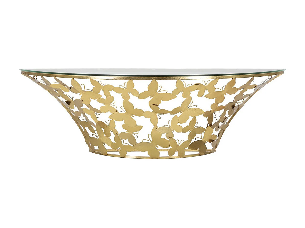 Mesa de Centro MF554, Oro, 120x40,5x37,2 cm, Epikasa