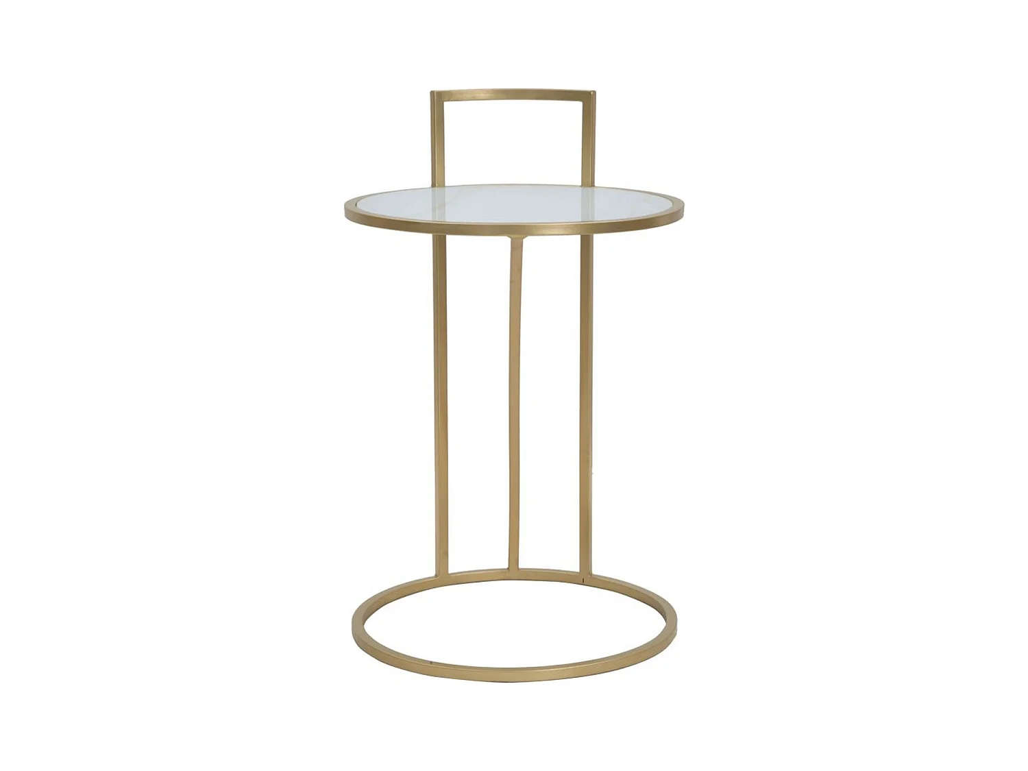 Table d'Appoint MF547, Or, 38x38x61 cm, Seven Design