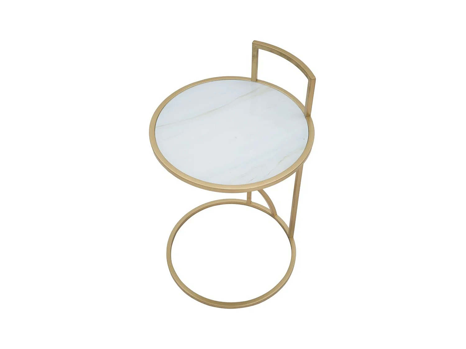 Table d'Appoint MF547, Or, 38x38x61 cm, Seven Design