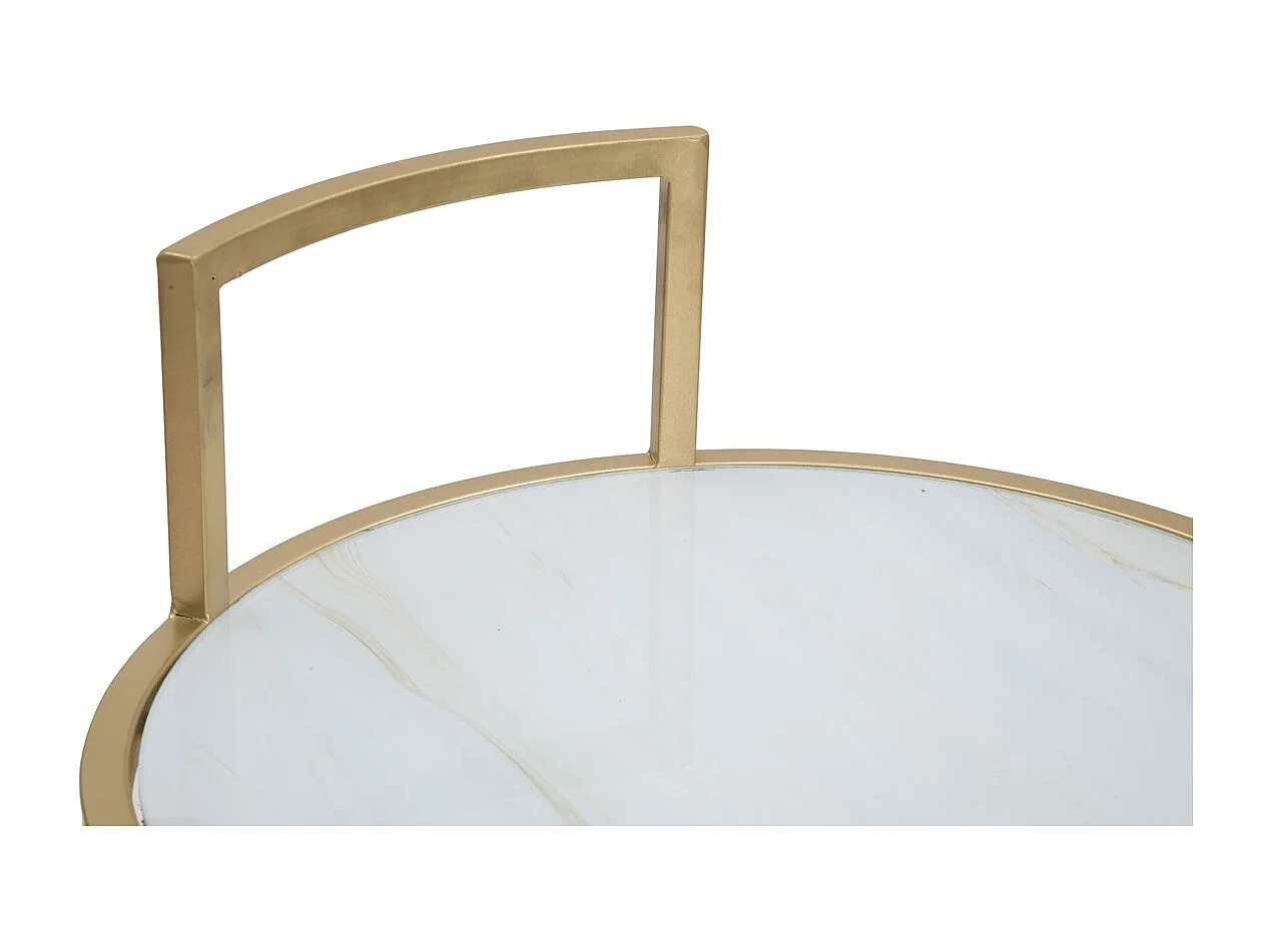 Stolik Kawowy MF547, Złoto, 38x38x61 cm, Seven Design