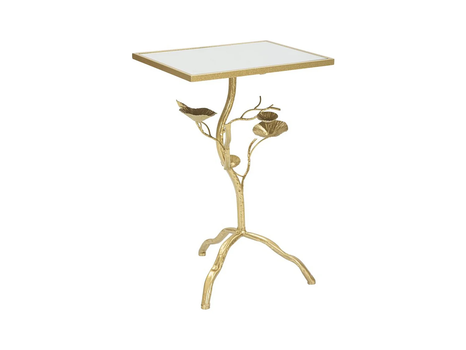Table d'Appoint Branche, Or, 40x30x60 cm, Seven Design