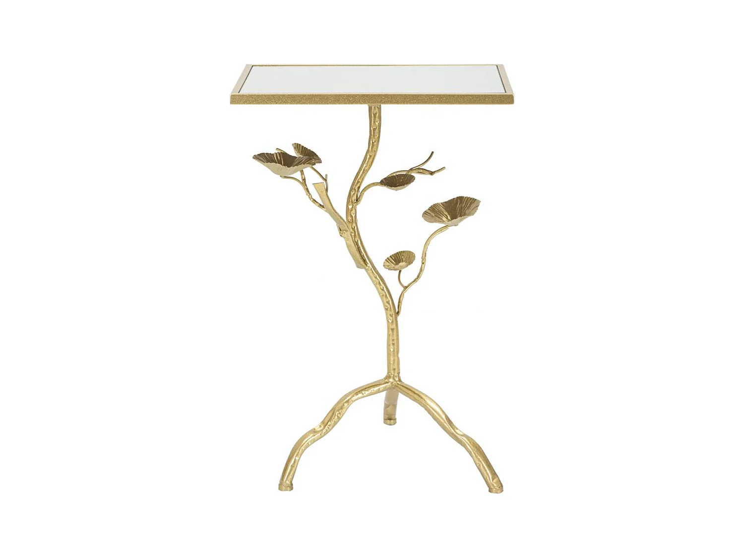 Table d'Appoint Branche, Or, 40x30x60 cm, Seven Design