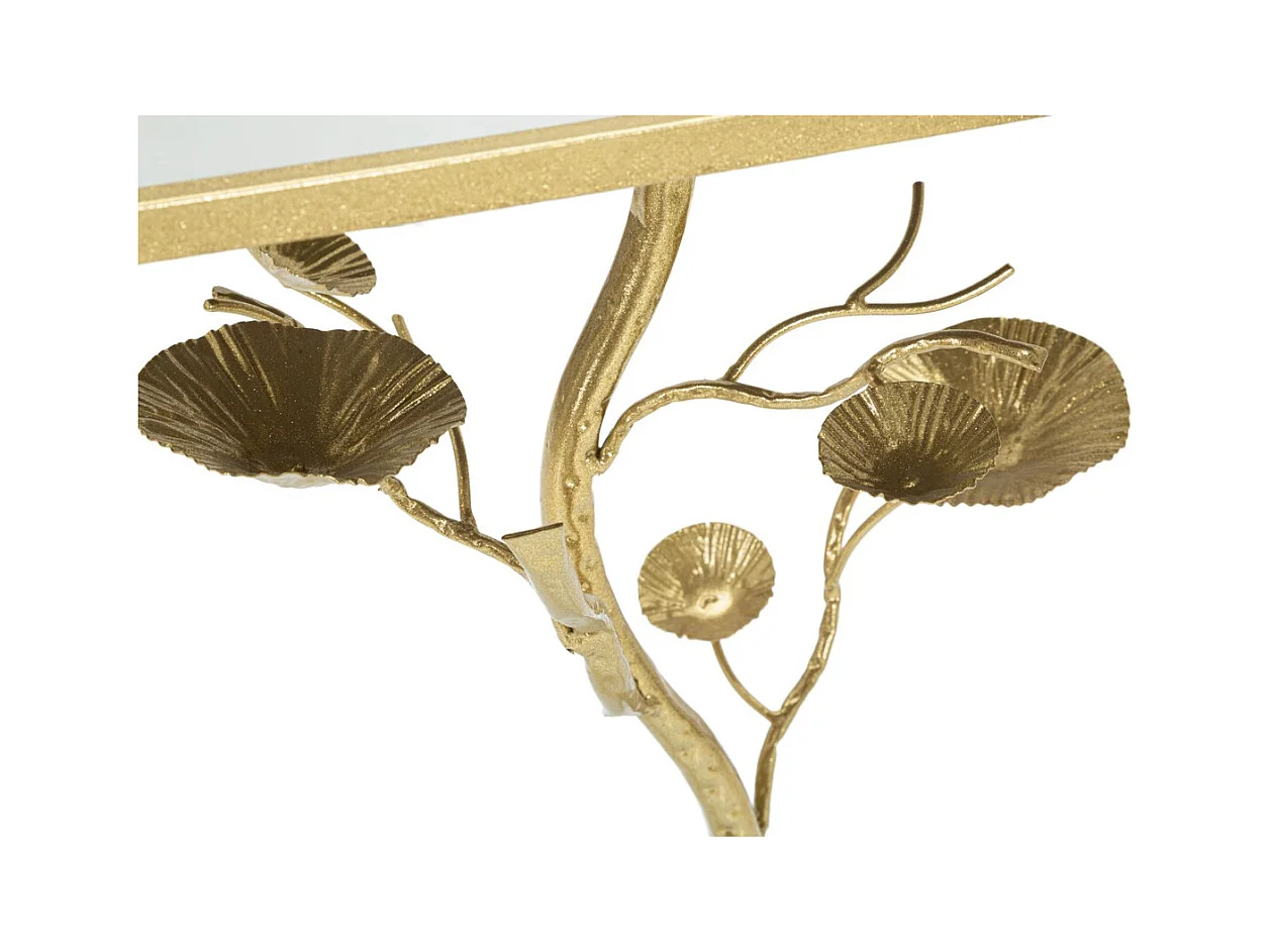 Table d'Appoint Branche, Or, 40x30x60 cm, Seven Design