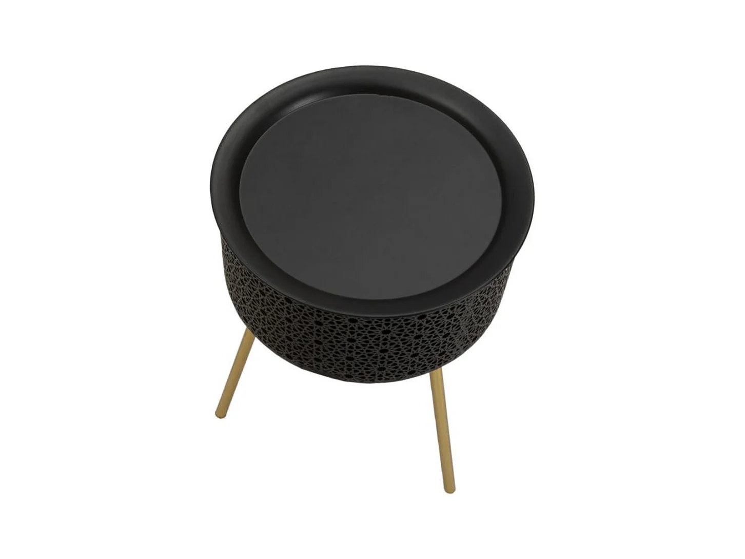 Stolik Kawowy MF523, Czarny, 35x35x50 cm, Epikasa