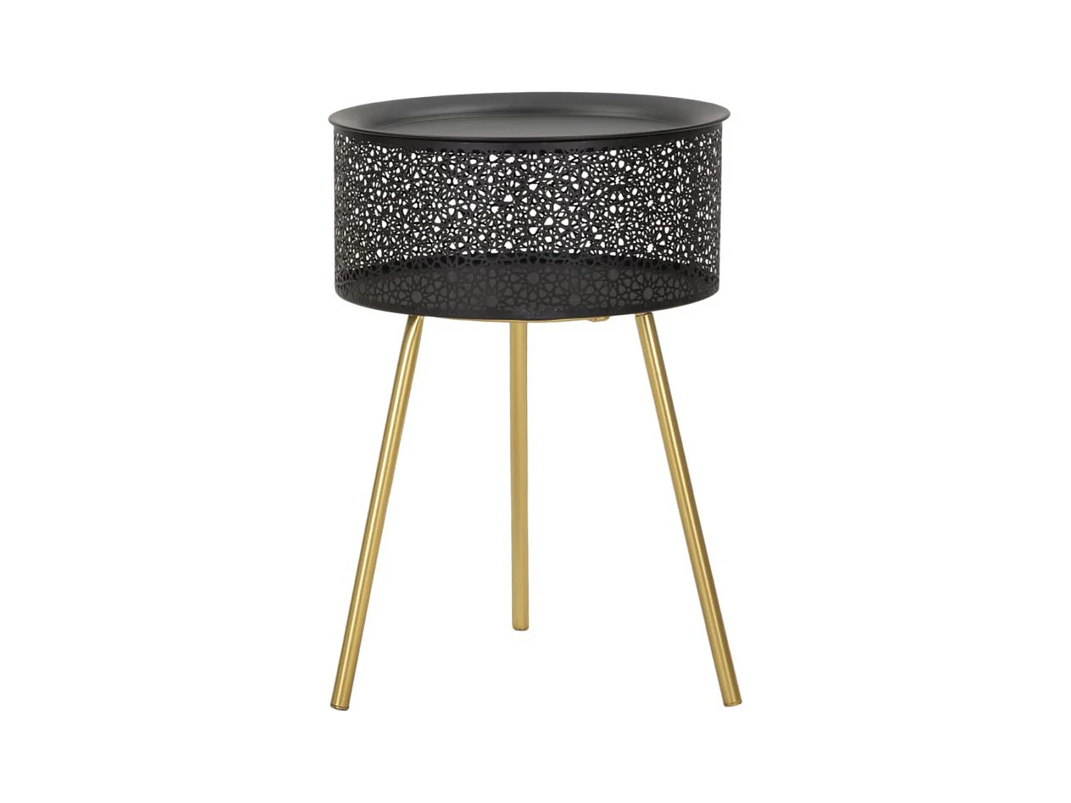 Table d'Appoint MF523, Noir, 35x35x50 cm, Epikasa
