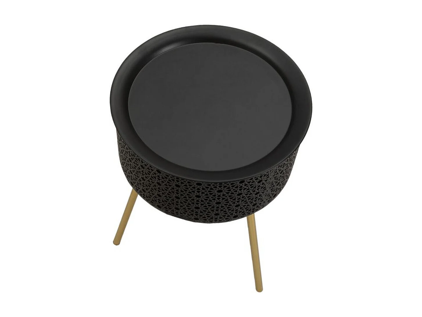 Stolik Kawowy MF523, Czarny, 35x35x50 cm, Seven Design