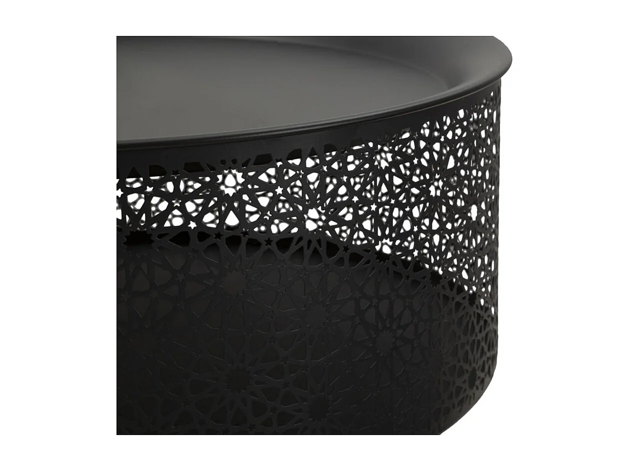 Stolik Kawowy MF523, Czarny, 35x35x50 cm, Seven Design