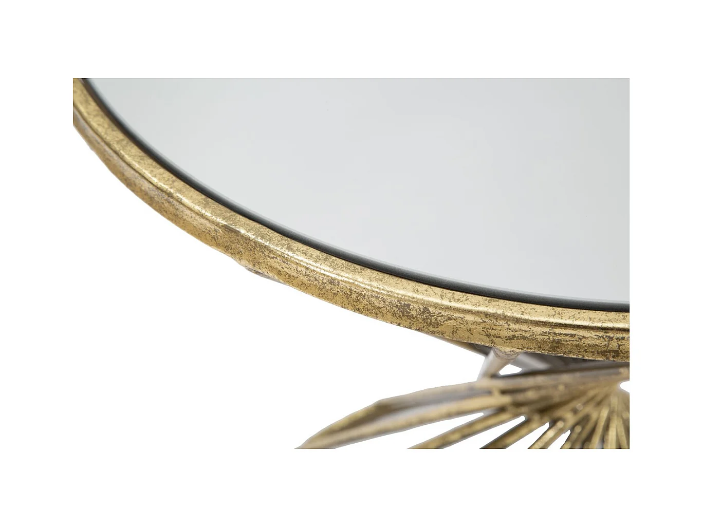 Table d'Appoint MF549, Or, 42x42x50 cm, Seven Design