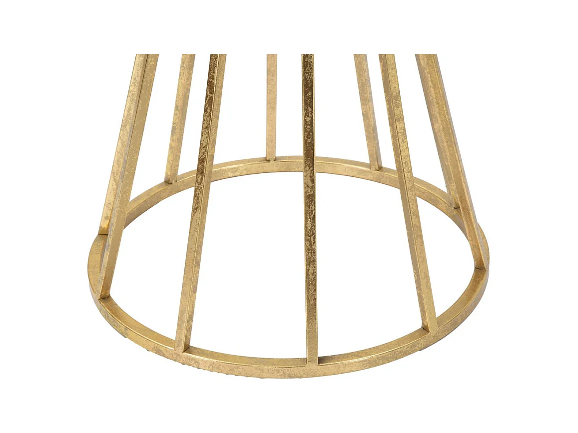 Stolik Kawowy MF519, Złoto, 80x80x38 cm, Epikasa