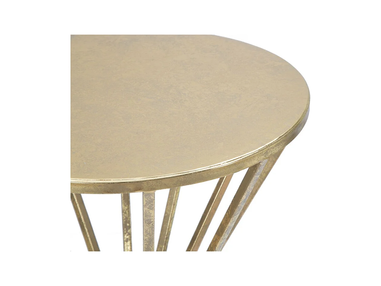 Koffietafel MF519, Goud, 80x80x38 cm, Epikasa